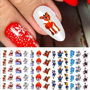 💌BO/GO$6 Rudolph The Red Nosed Reindeer Transfer Nail Decals